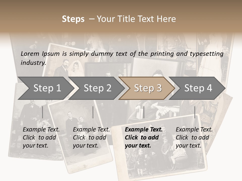 Nostalgic Marriage Sepia PowerPoint Template