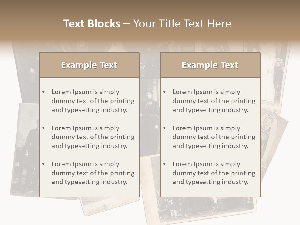 Nostalgic Marriage Sepia PowerPoint Template