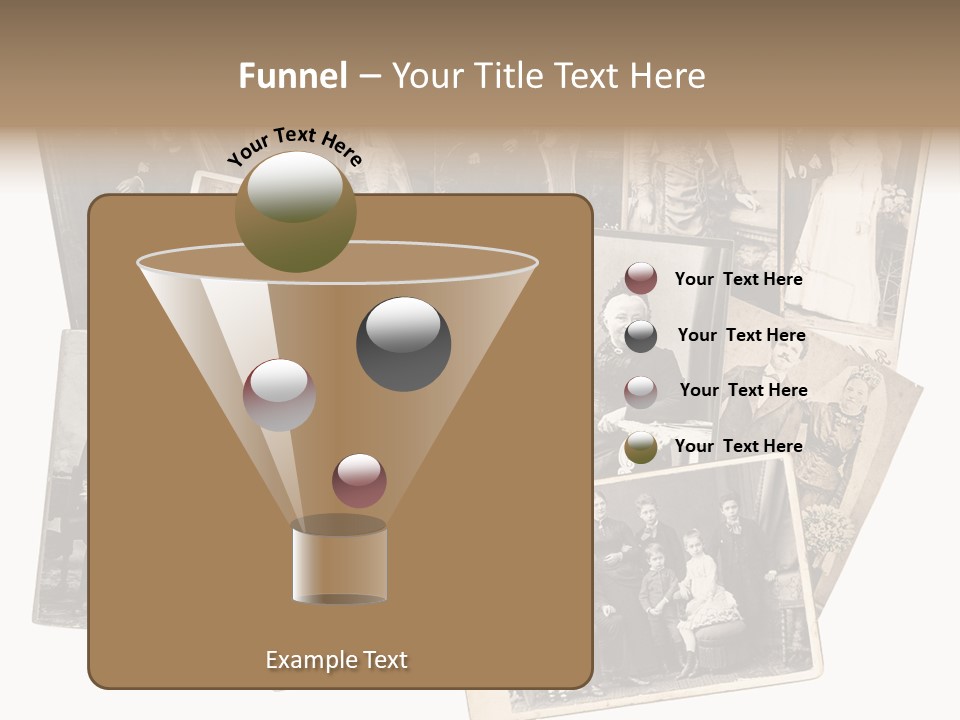 Nostalgic Marriage Sepia PowerPoint Template