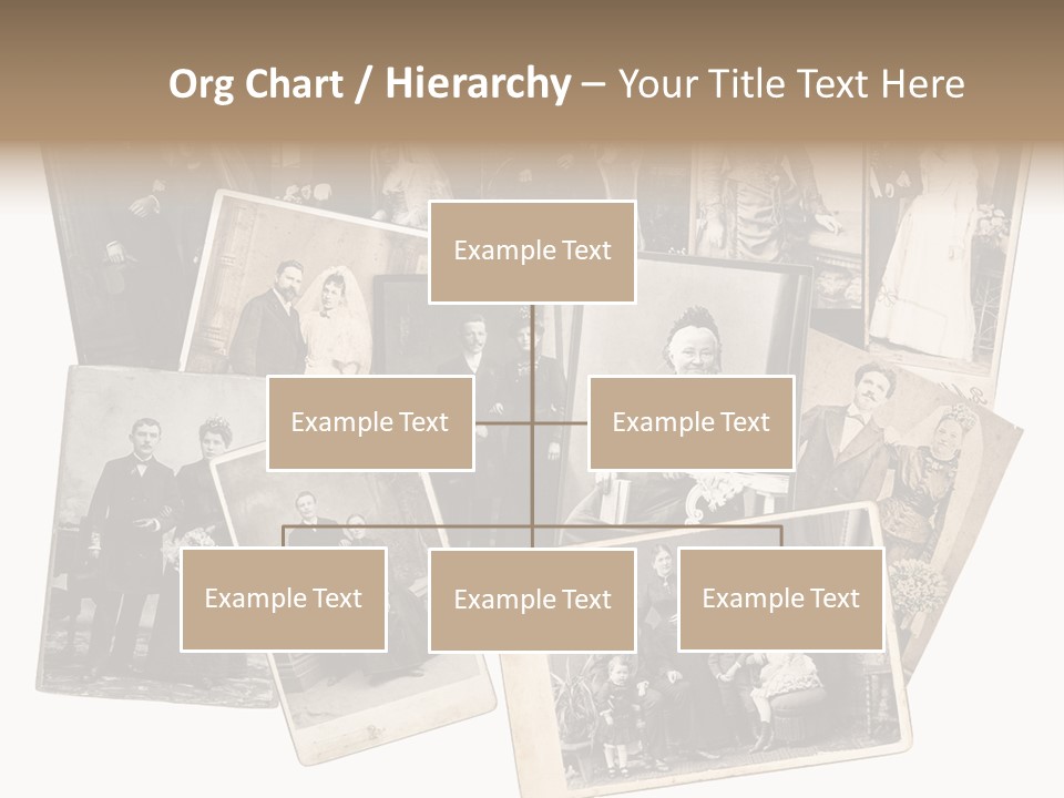Nostalgic Marriage Sepia PowerPoint Template