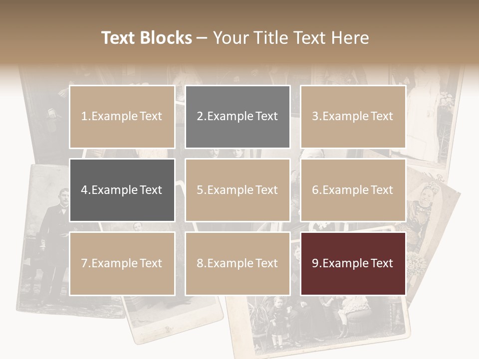 Nostalgic Marriage Sepia PowerPoint Template