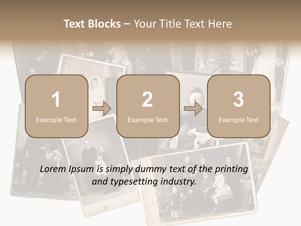 Nostalgic Marriage Sepia PowerPoint Template