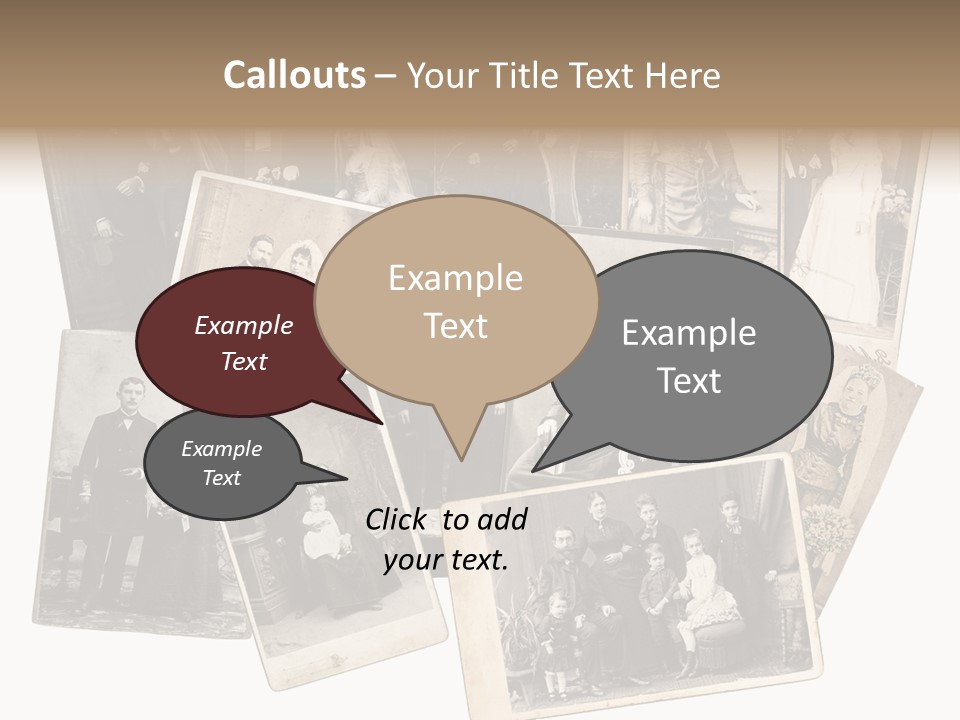 Nostalgic Marriage Sepia PowerPoint Template