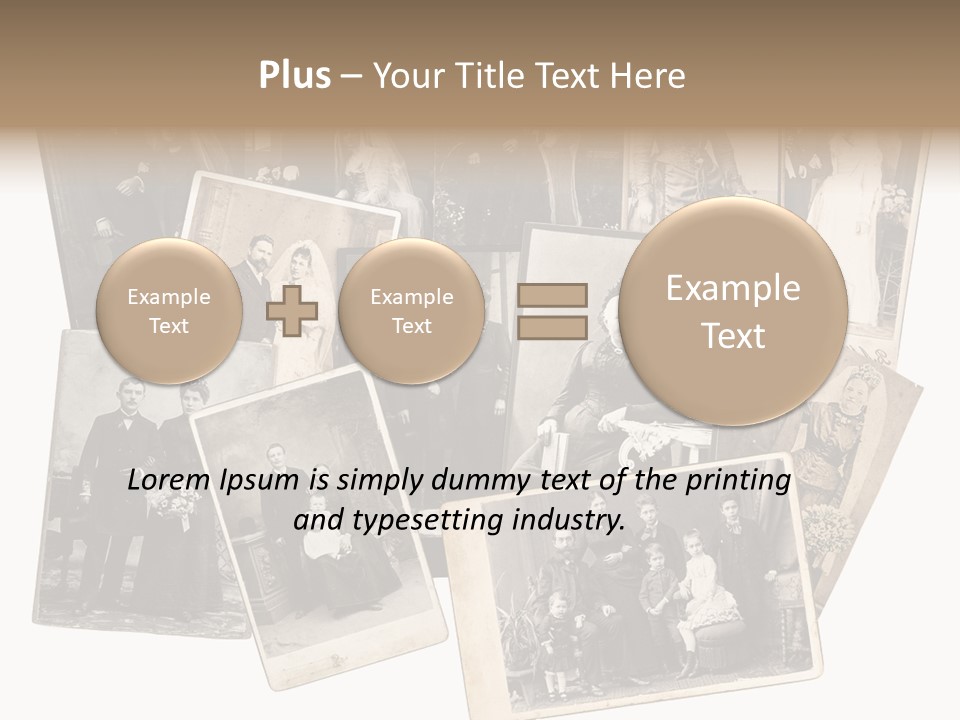 Nostalgic Marriage Sepia PowerPoint Template