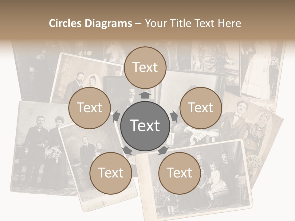 Nostalgic Marriage Sepia PowerPoint Template