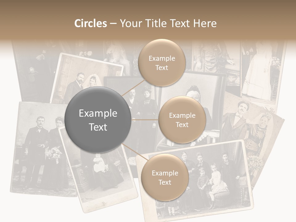 Nostalgic Marriage Sepia PowerPoint Template