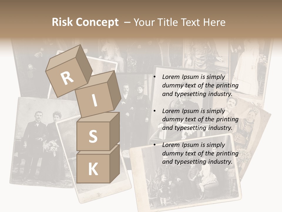 Nostalgic Marriage Sepia PowerPoint Template