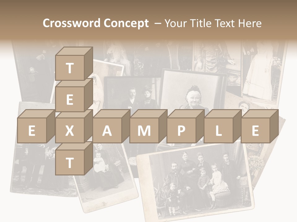 Nostalgic Marriage Sepia PowerPoint Template