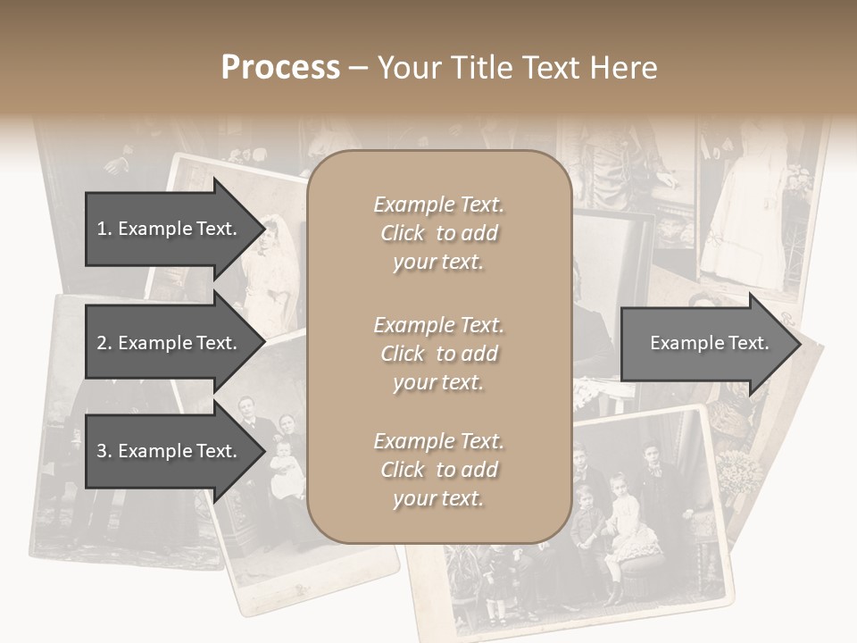 Nostalgic Marriage Sepia PowerPoint Template