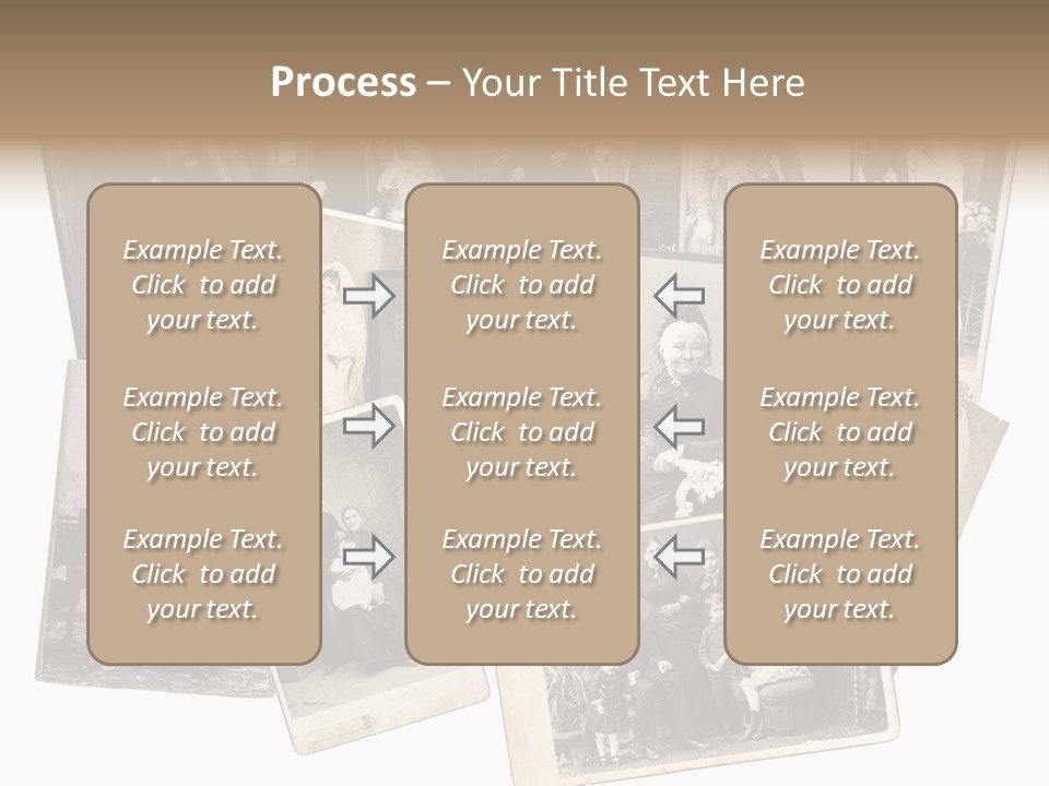 Nostalgic Marriage Sepia PowerPoint Template