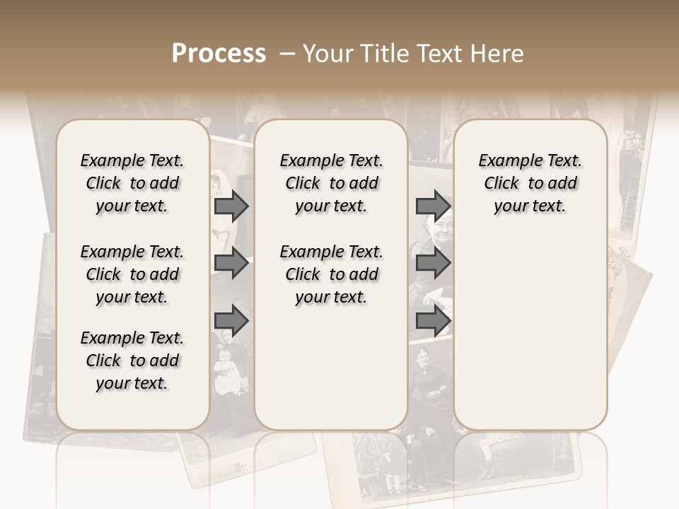 Nostalgic Marriage Sepia PowerPoint Template