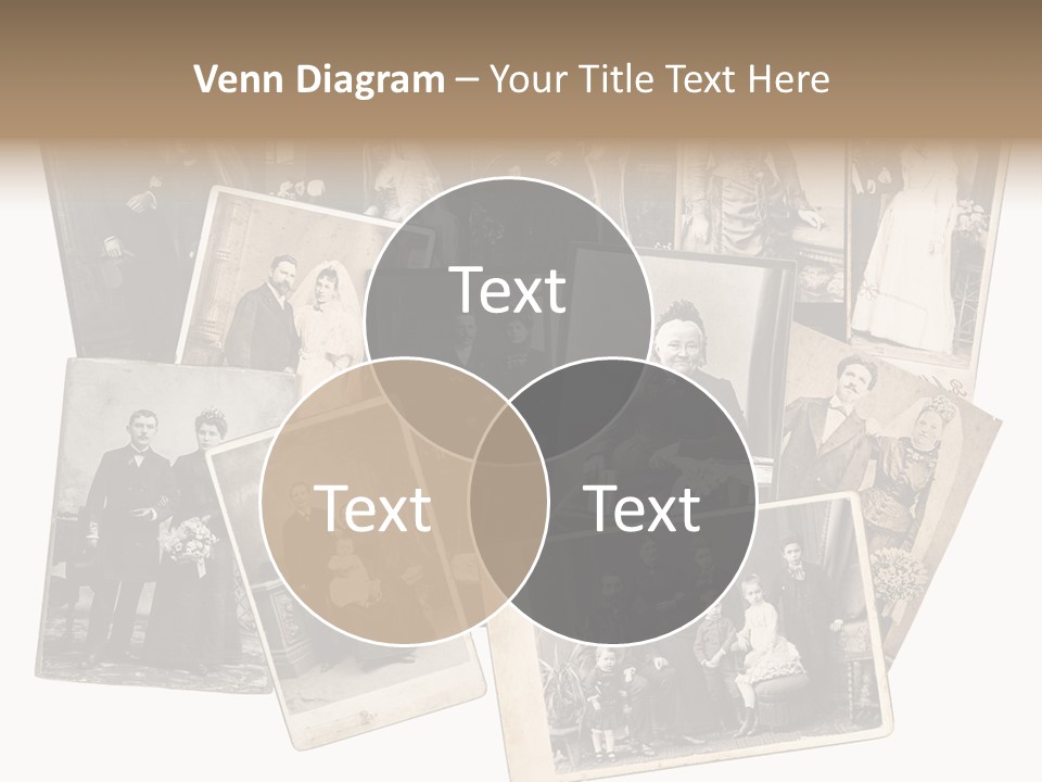 Nostalgic Marriage Sepia PowerPoint Template