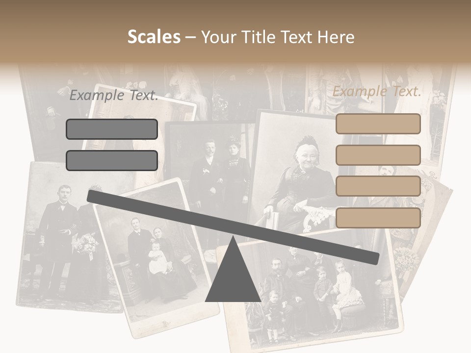 Nostalgic Marriage Sepia PowerPoint Template
