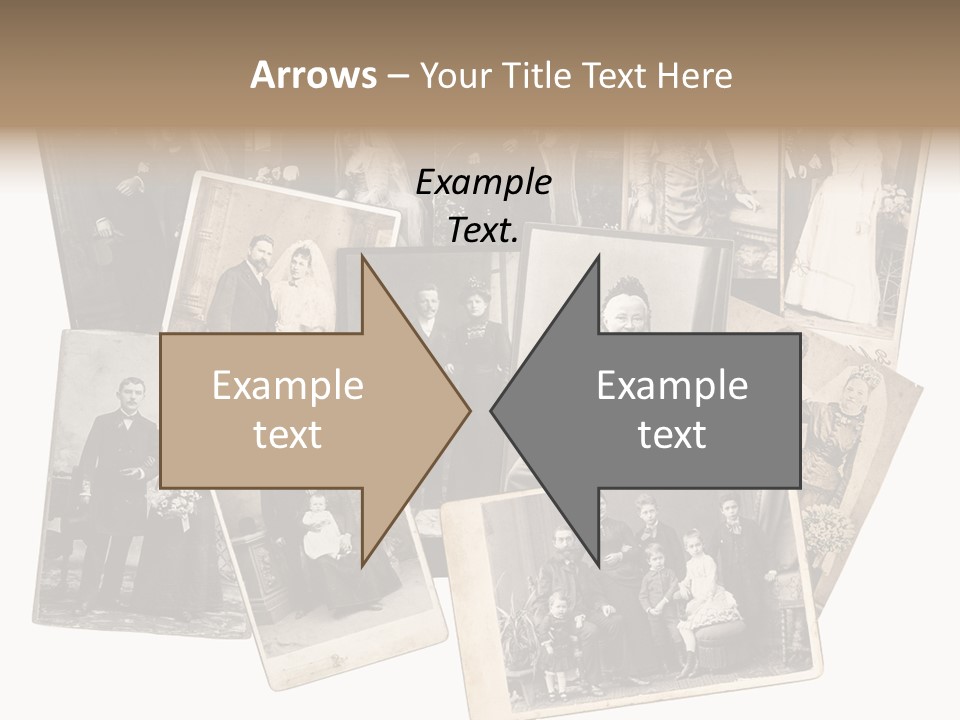Nostalgic Marriage Sepia PowerPoint Template