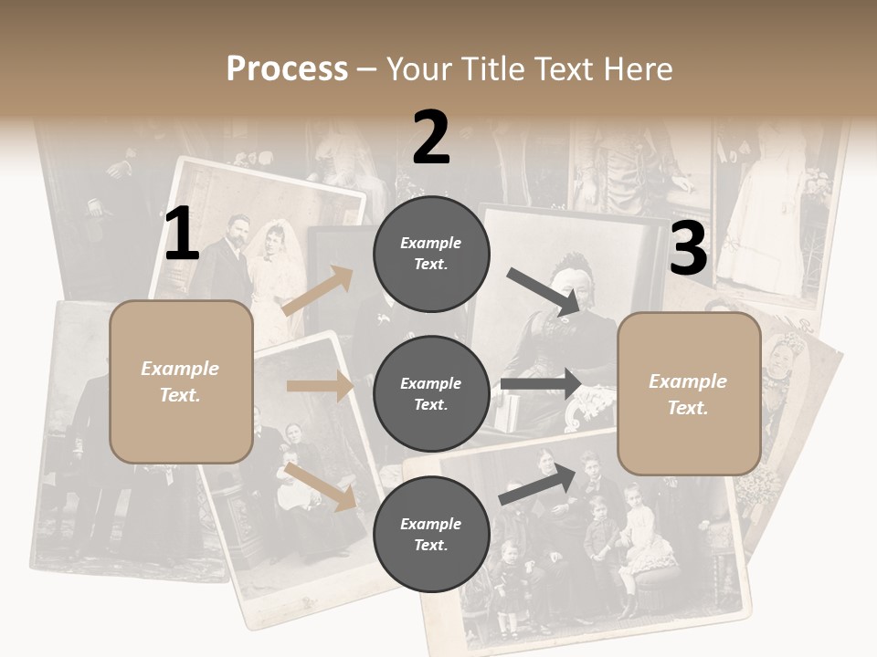 Nostalgic Marriage Sepia PowerPoint Template