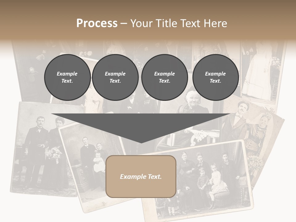 Nostalgic Marriage Sepia PowerPoint Template