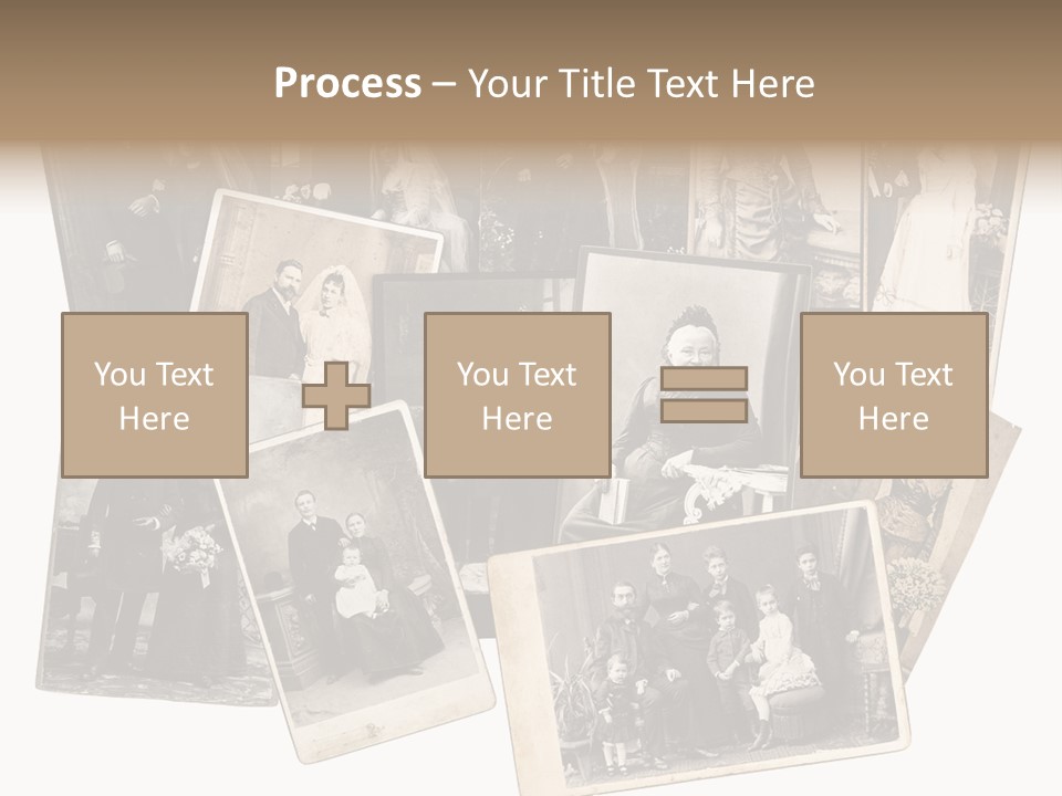 Nostalgic Marriage Sepia PowerPoint Template