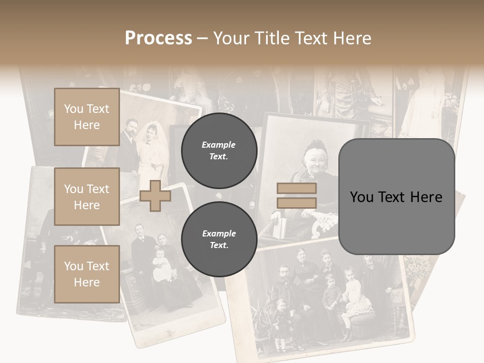 Nostalgic Marriage Sepia PowerPoint Template