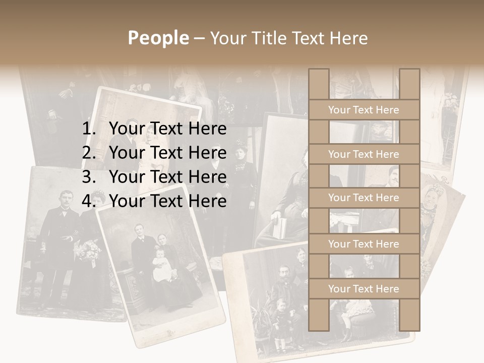 Nostalgic Marriage Sepia PowerPoint Template
