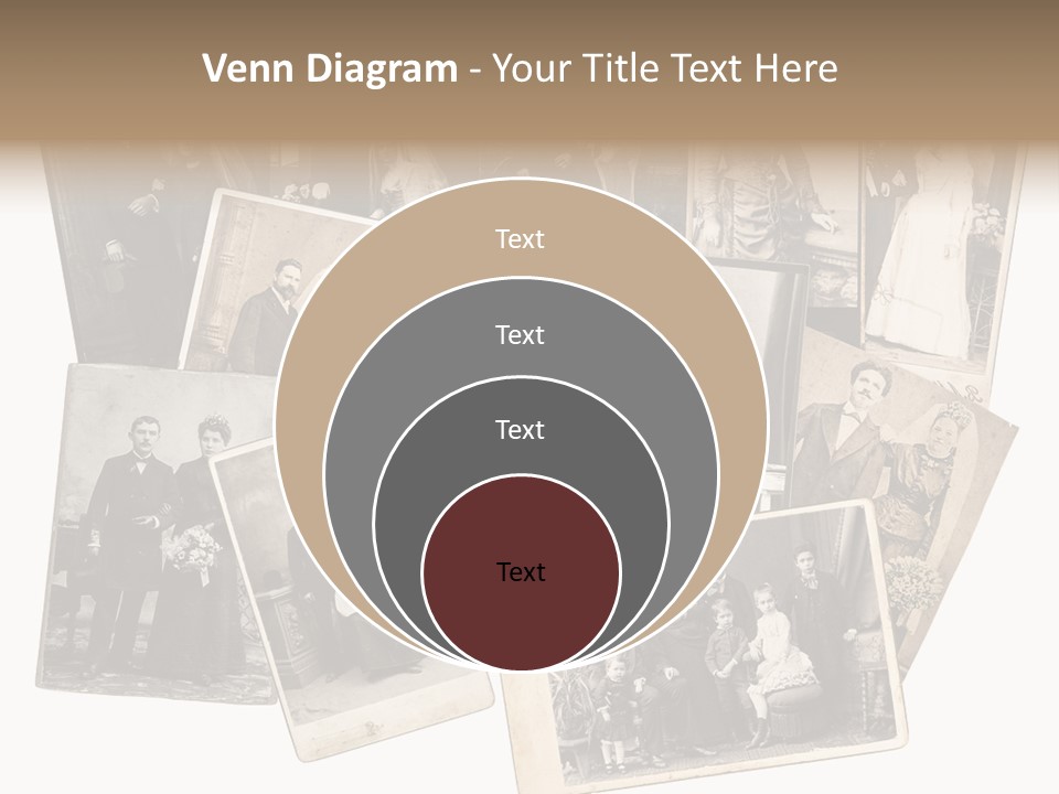 Nostalgic Marriage Sepia PowerPoint Template