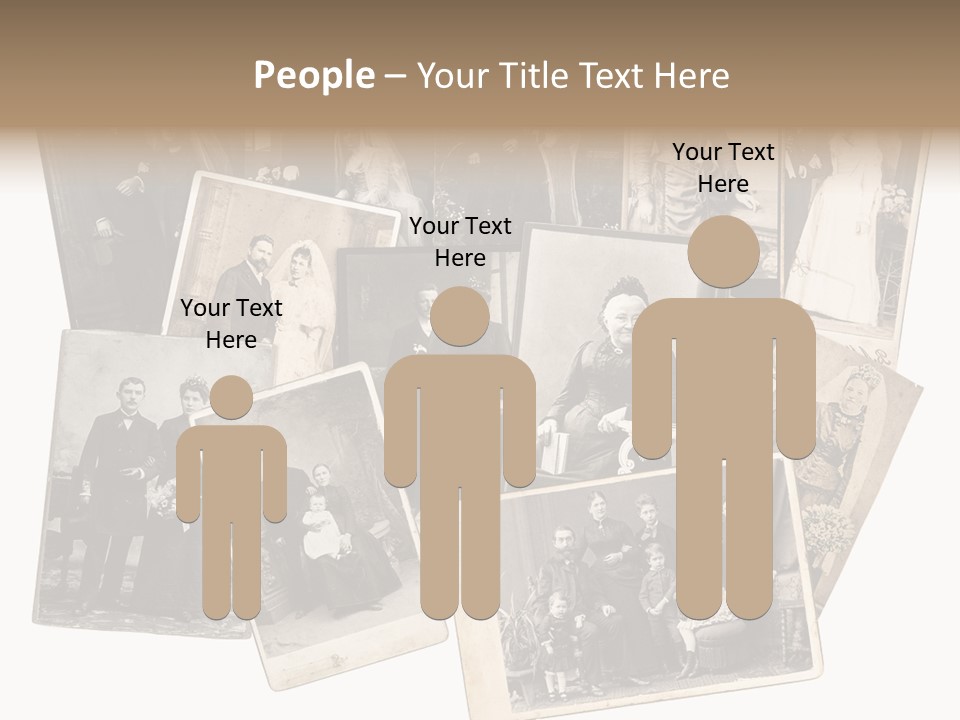 Nostalgic Marriage Sepia PowerPoint Template