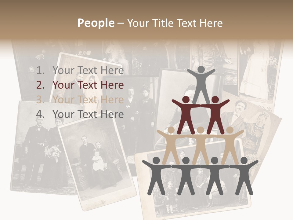 Nostalgic Marriage Sepia PowerPoint Template