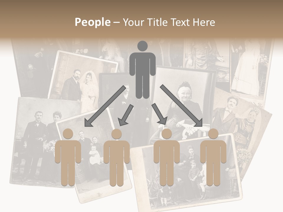 Nostalgic Marriage Sepia PowerPoint Template