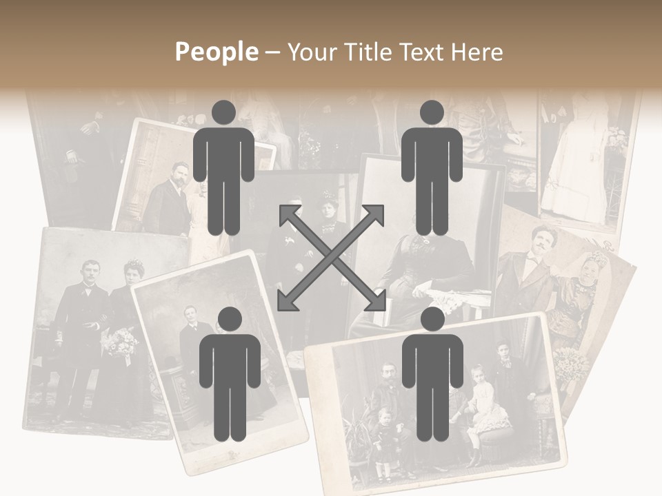 Nostalgic Marriage Sepia PowerPoint Template