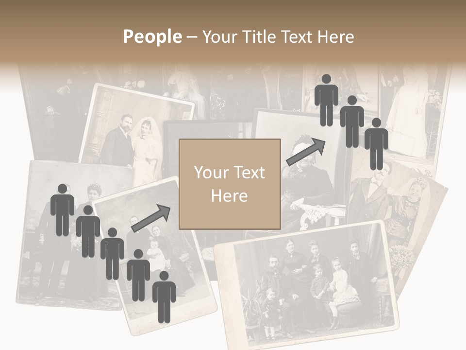 Nostalgic Marriage Sepia PowerPoint Template
