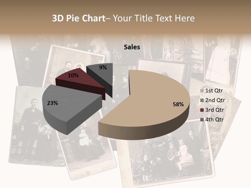 Nostalgic Marriage Sepia PowerPoint Template