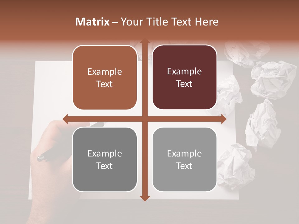 Concepts Writing Business PowerPoint Template