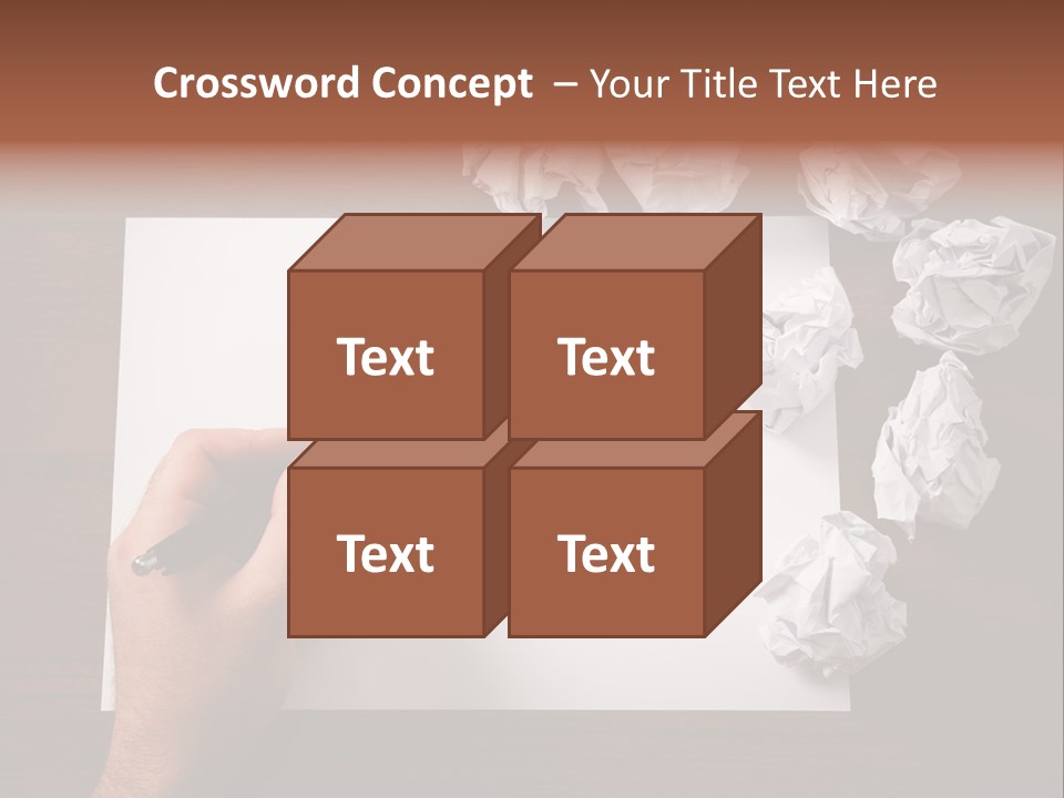 Concepts Writing Business PowerPoint Template