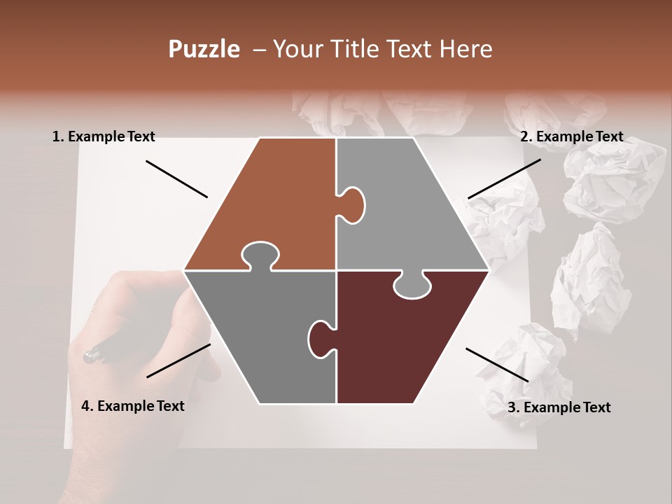 Concepts Writing Business PowerPoint Template