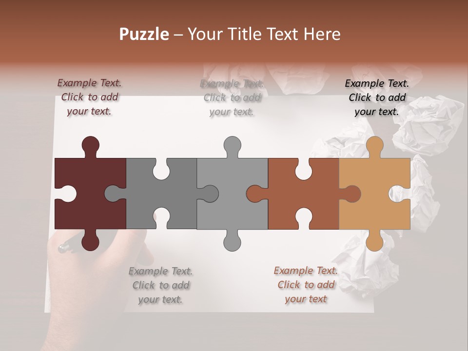 Concepts Writing Business PowerPoint Template