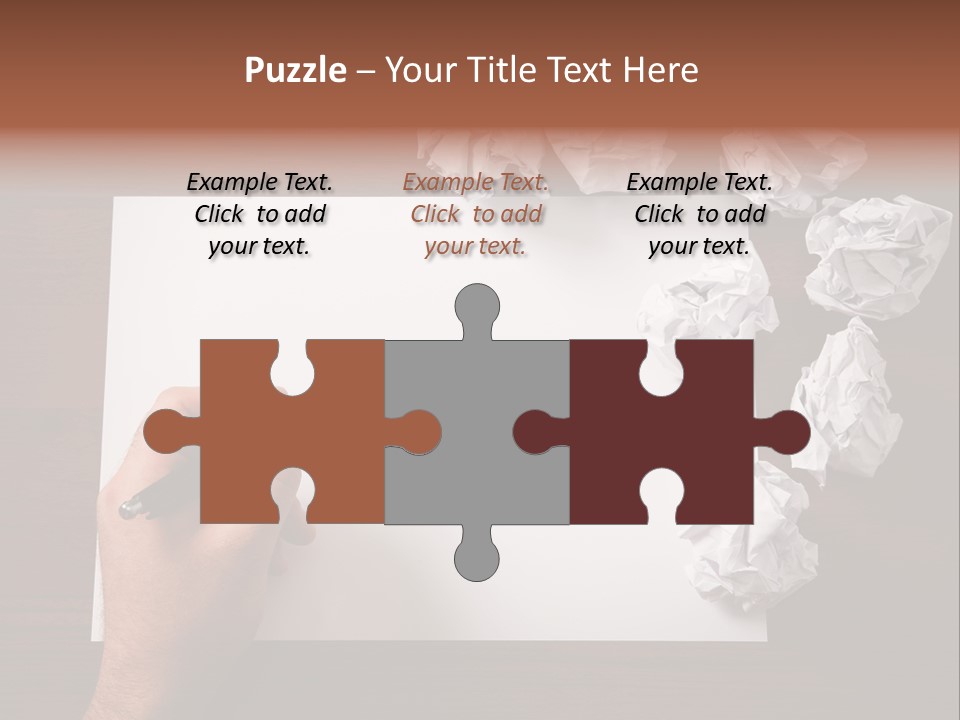 Concepts Writing Business PowerPoint Template