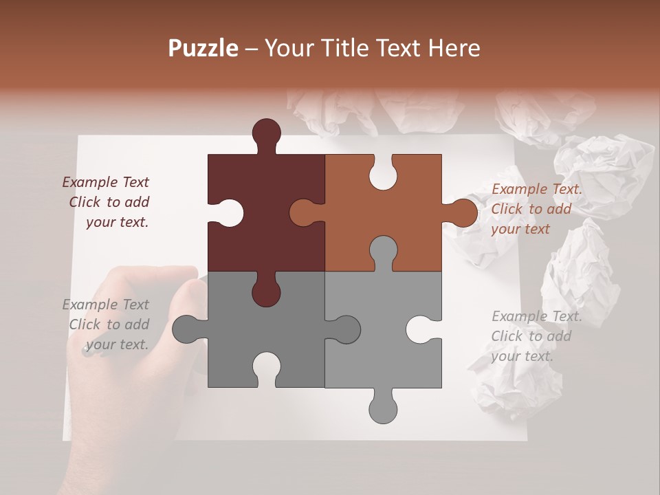 Concepts Writing Business PowerPoint Template