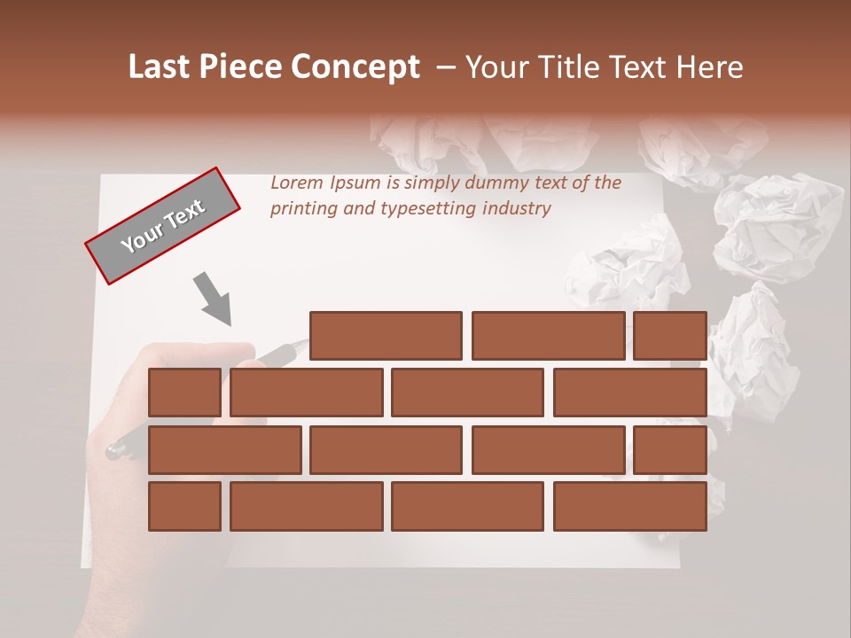 Concepts Writing Business PowerPoint Template