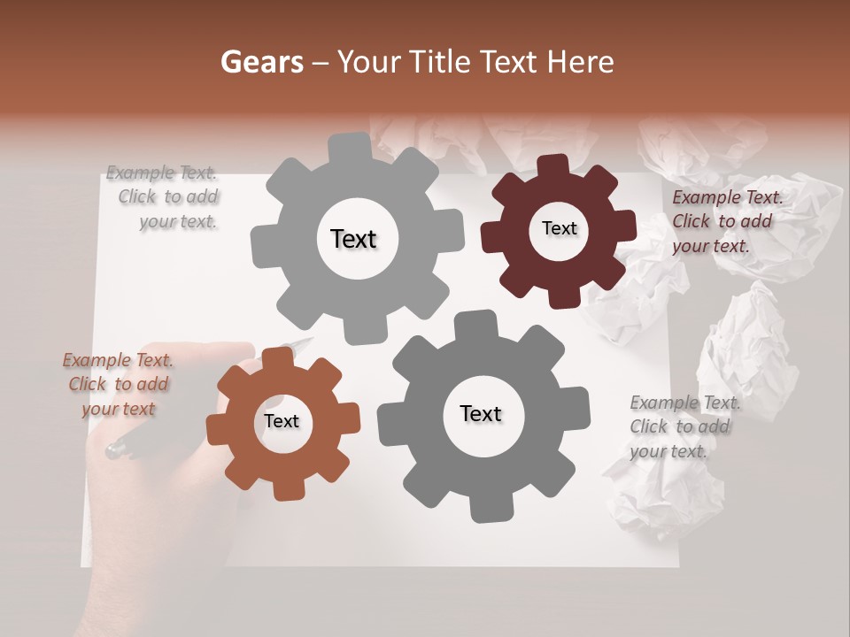 Concepts Writing Business PowerPoint Template