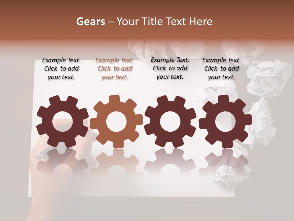 Concepts Writing Business PowerPoint Template