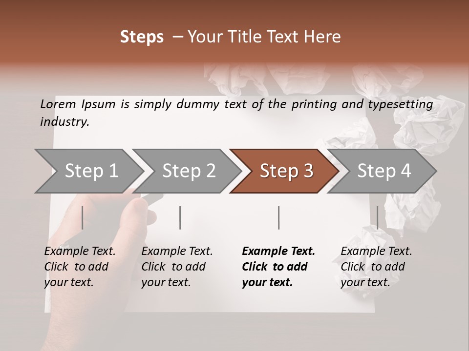 Concepts Writing Business PowerPoint Template
