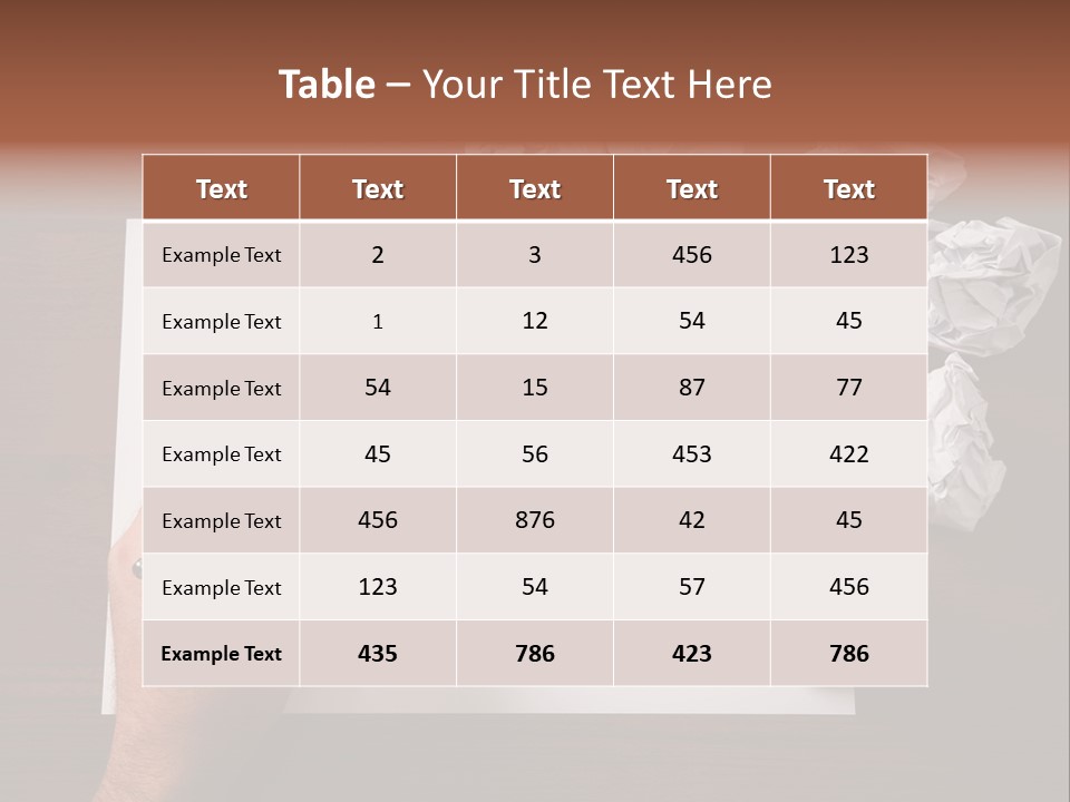 Concepts Writing Business PowerPoint Template