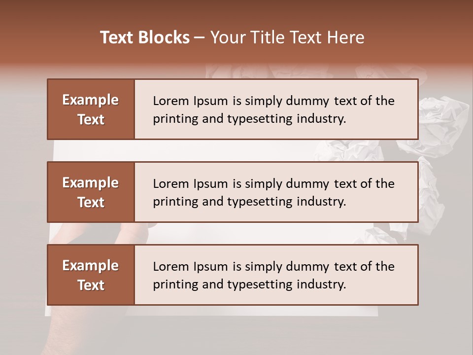 Concepts Writing Business PowerPoint Template
