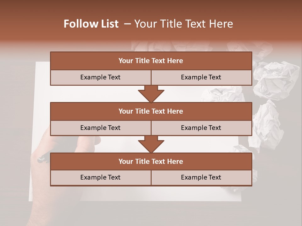 Concepts Writing Business PowerPoint Template