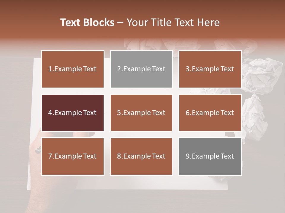 Concepts Writing Business PowerPoint Template