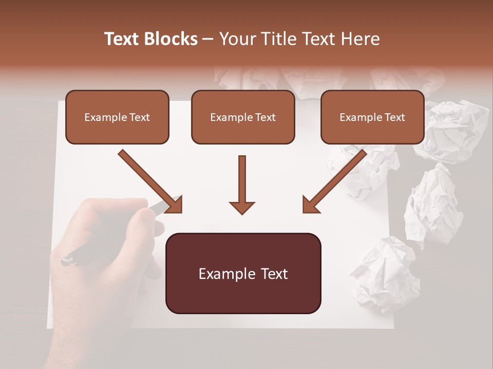 Concepts Writing Business PowerPoint Template