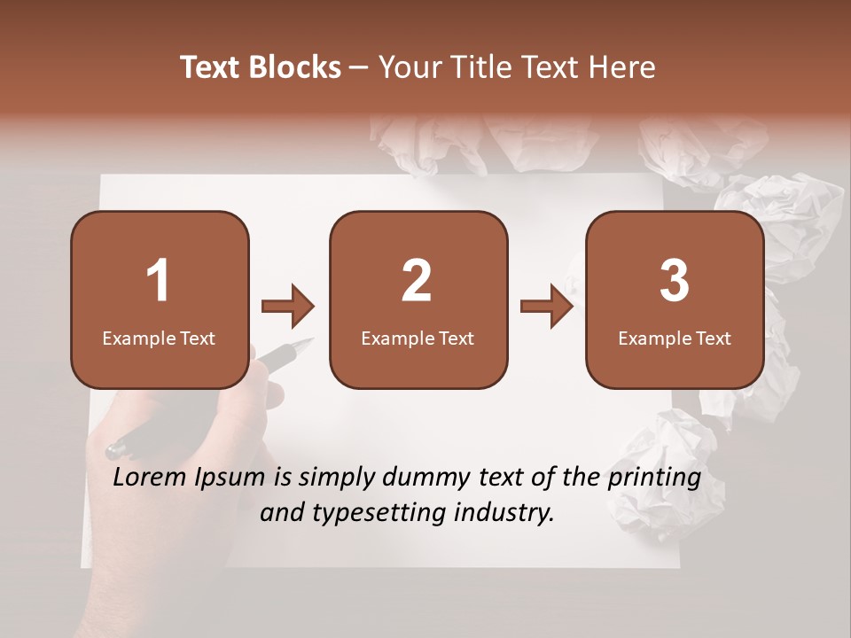 Concepts Writing Business PowerPoint Template