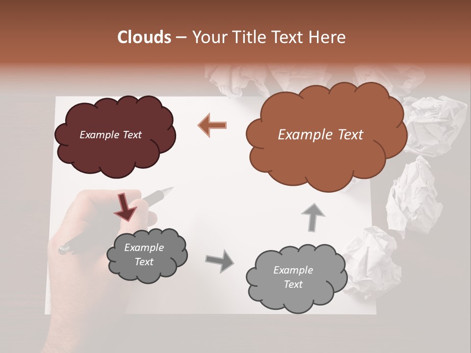 Concepts Writing Business PowerPoint Template