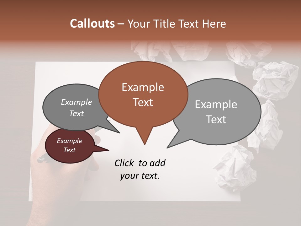 Concepts Writing Business PowerPoint Template
