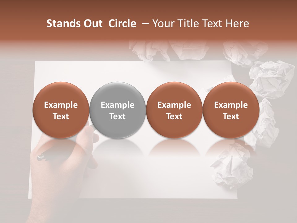Concepts Writing Business PowerPoint Template