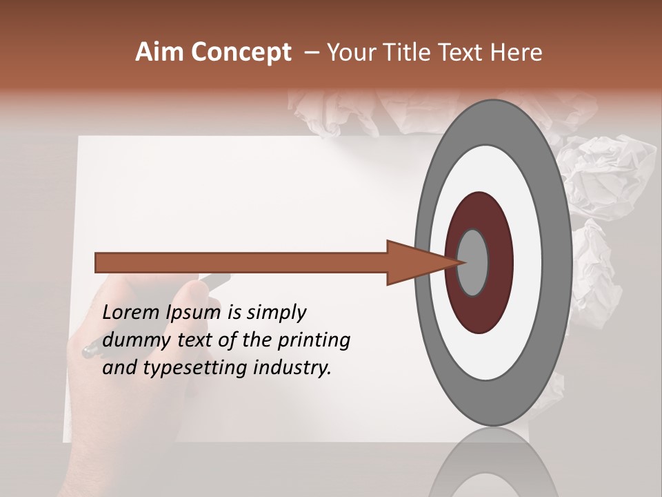 Concepts Writing Business PowerPoint Template